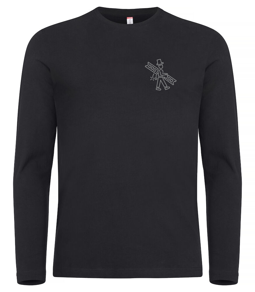 Langarmshirt mit Schorni 1 in silbergrau