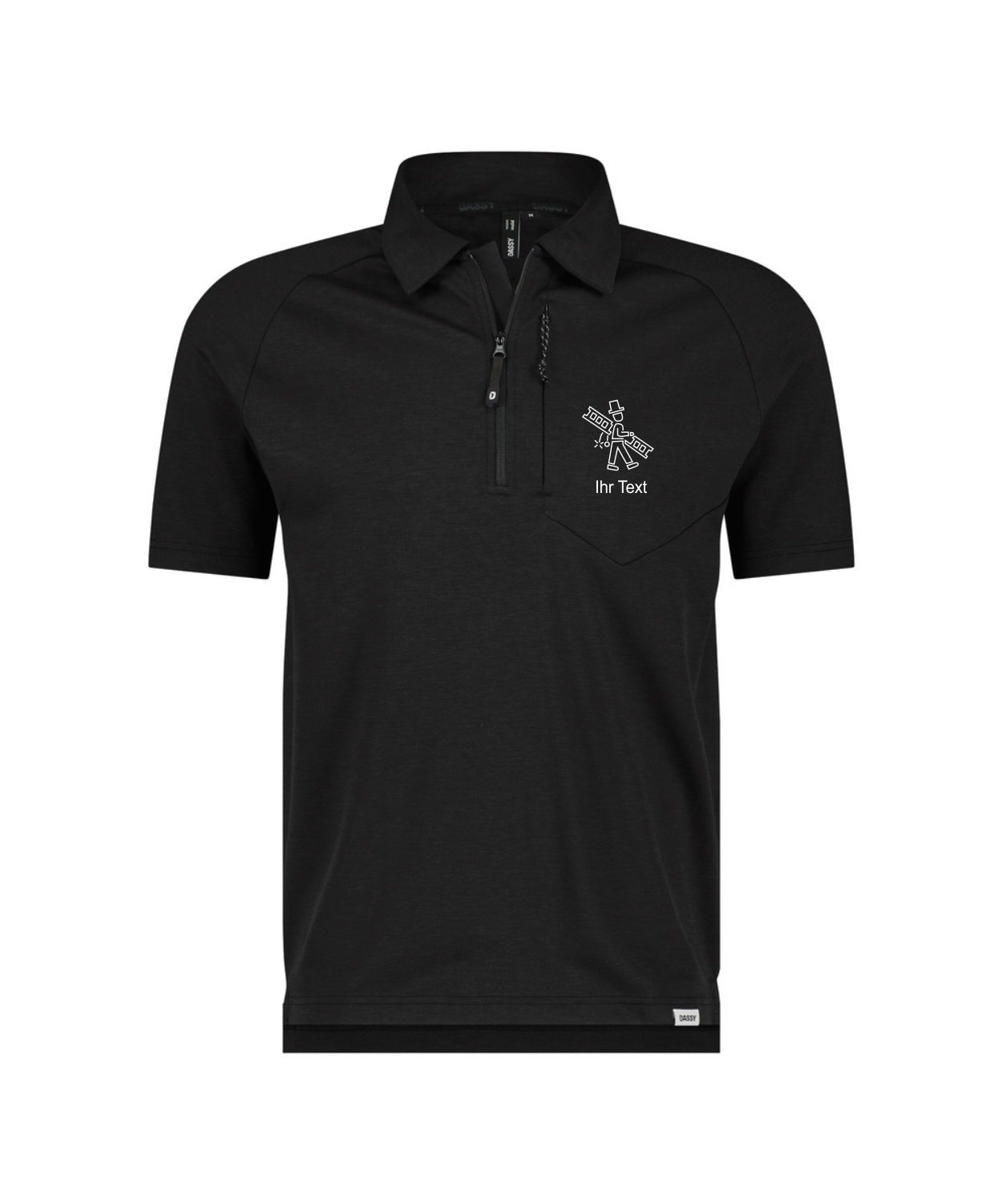 Dassy Poloshirt Madidi mit Schorni 1 und Text